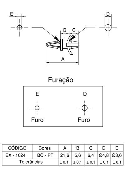 EX-1024 Suporte para C.I.