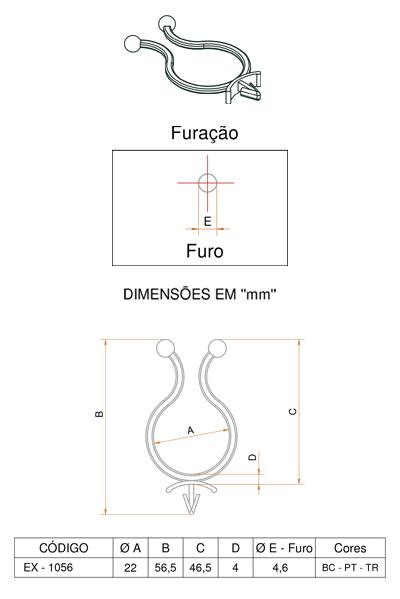 EX-1056 Fixador de Fios