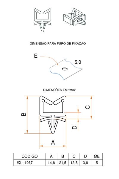 EX-1057 Fixador de Fios