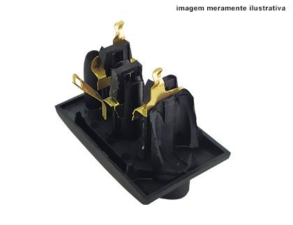 EX-1401BH – Tomada Unitária 2P+T 10A com barramento horizontal