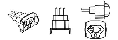 EX-3045 Adaptador de plugue universal padrão 2P+T 10A