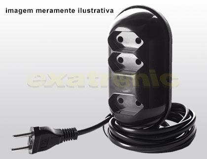 LINHA - 320 Extensão com 3 Tomadas 2P 10A