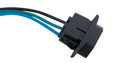 EX-1401R Tomada para painel com rabicho 10A