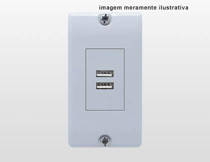 ESPELHO DE PAINEL  COM 1 TOMADA USB DUPLA DE 2.4A - EX-80093