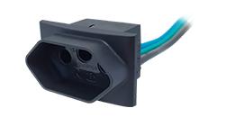 EX-2401R Tomada para painel com rabicho 20A