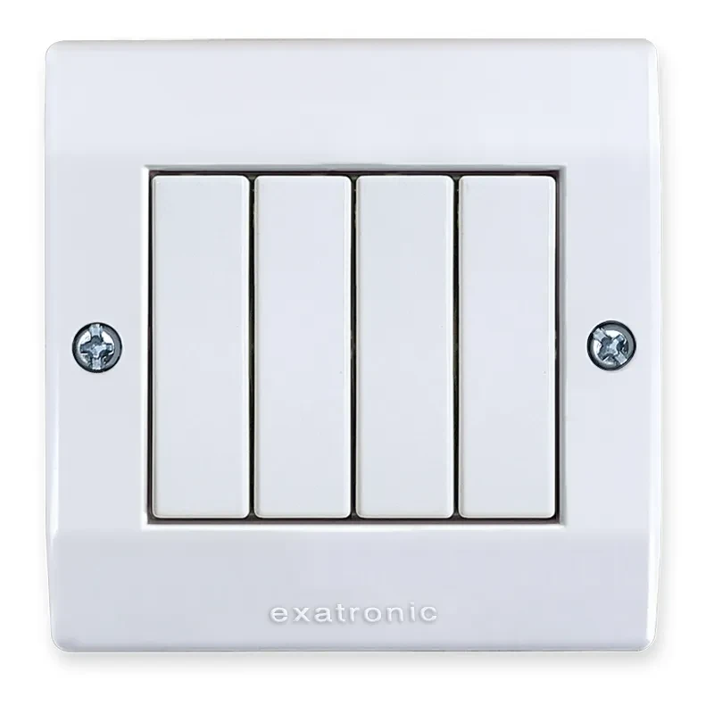 EX-340-4 Caixa de Sobrepor com 4 Interruptores 1/2 modular Simples 10A