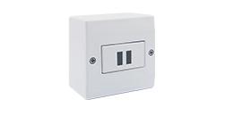 EX-352 Caixa de sobrepor com USB 2.4A de duas entradas (carregamento ultra rápido)
