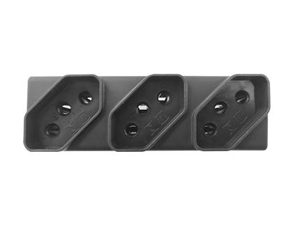 EX-4527 – Tomada Tripla 45 Graus 10A