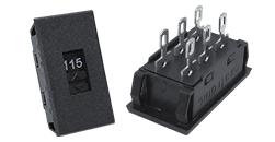 EX-1032 Chave HH com 2 polos para solda e encaixe rápido