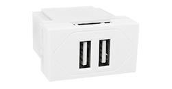 EX-80070 USB de 2.4A com duas entradas (carregamento ultra rápido)