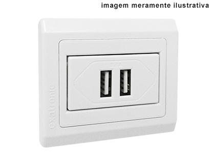 EX-80083 Placa para móveis com USB 2.4A de duas entradas