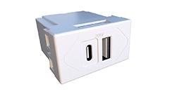 EX-80118 - Tomada USB A e C 20W/4A
