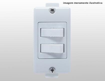 EX70136 – Interruptor duplo simples com placa para condulete