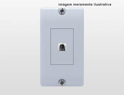 EX80089 – Kit para condulete 1 tampa para RJ11 modular com placa