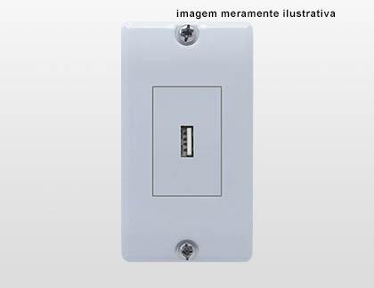 EX80091 – Kit para condulete 1 tomada USB 1A modular com placa