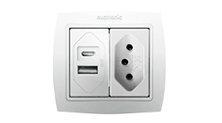 USB tipo A e C modular