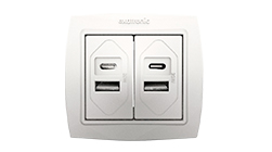 USB tipo A e C modular